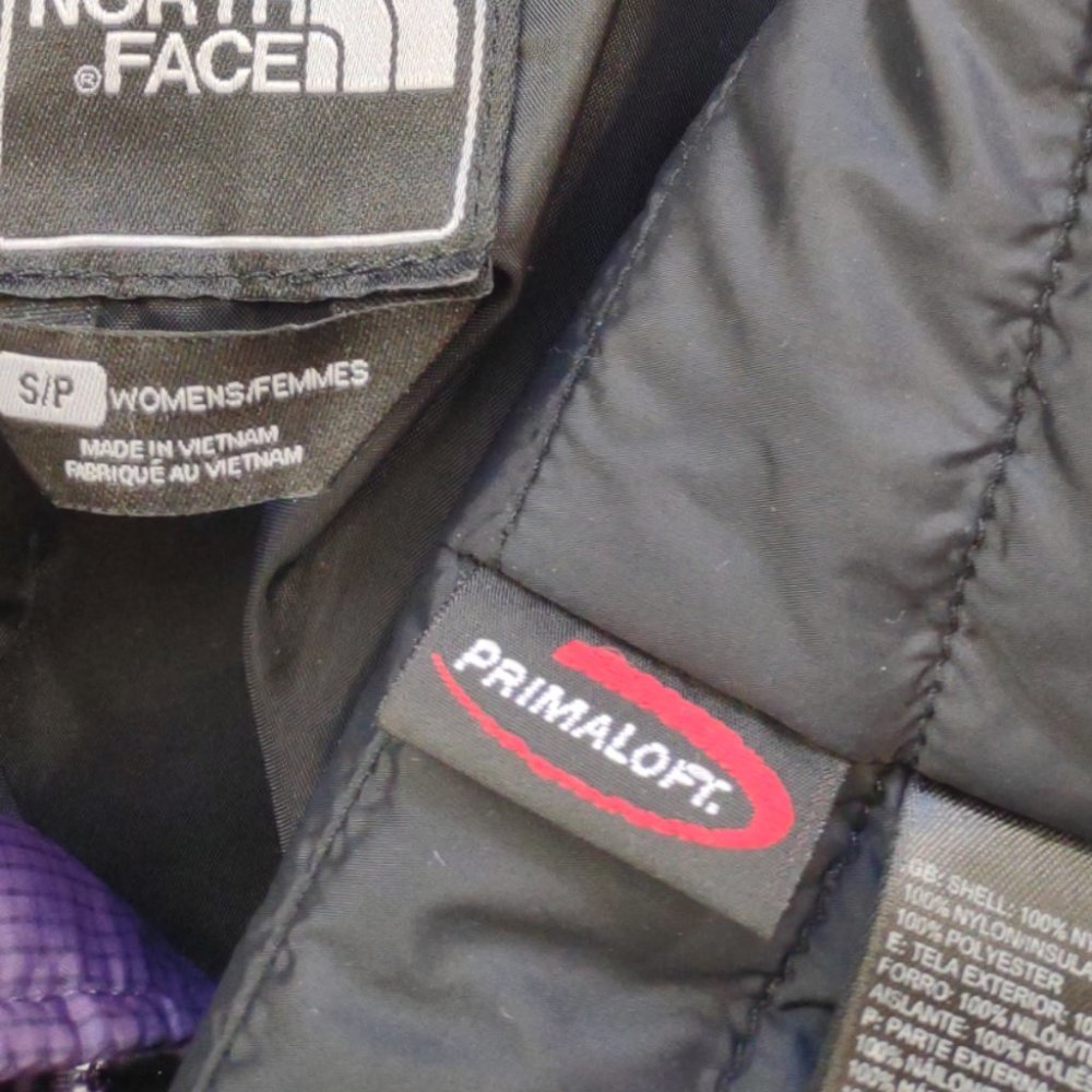 Sold-The North Face PrimaLoft puffer quilted zip up jacket womens S - Picture 6 of 9